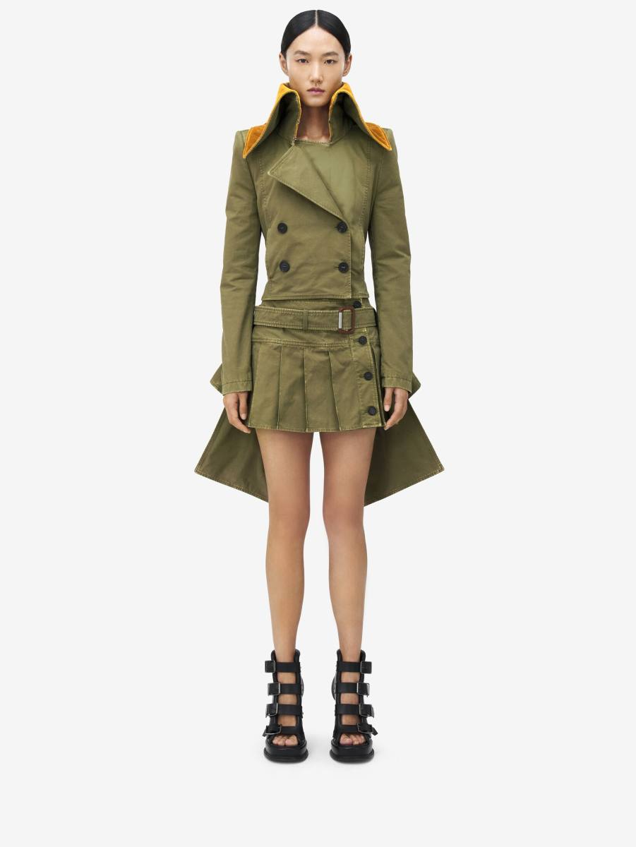 ALEXANDER MCQUEEN - Pleated Mini Skirt - Item 829103QZAOH3009